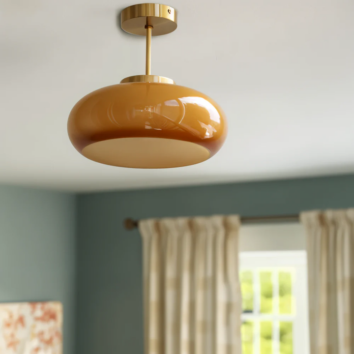 Vintage Gelbe Deckenlampe
