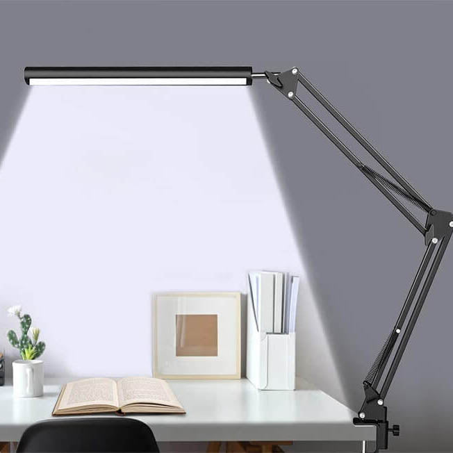 LED faltbare lange Arm Clip Augenschutz USB Lese Tischlampe