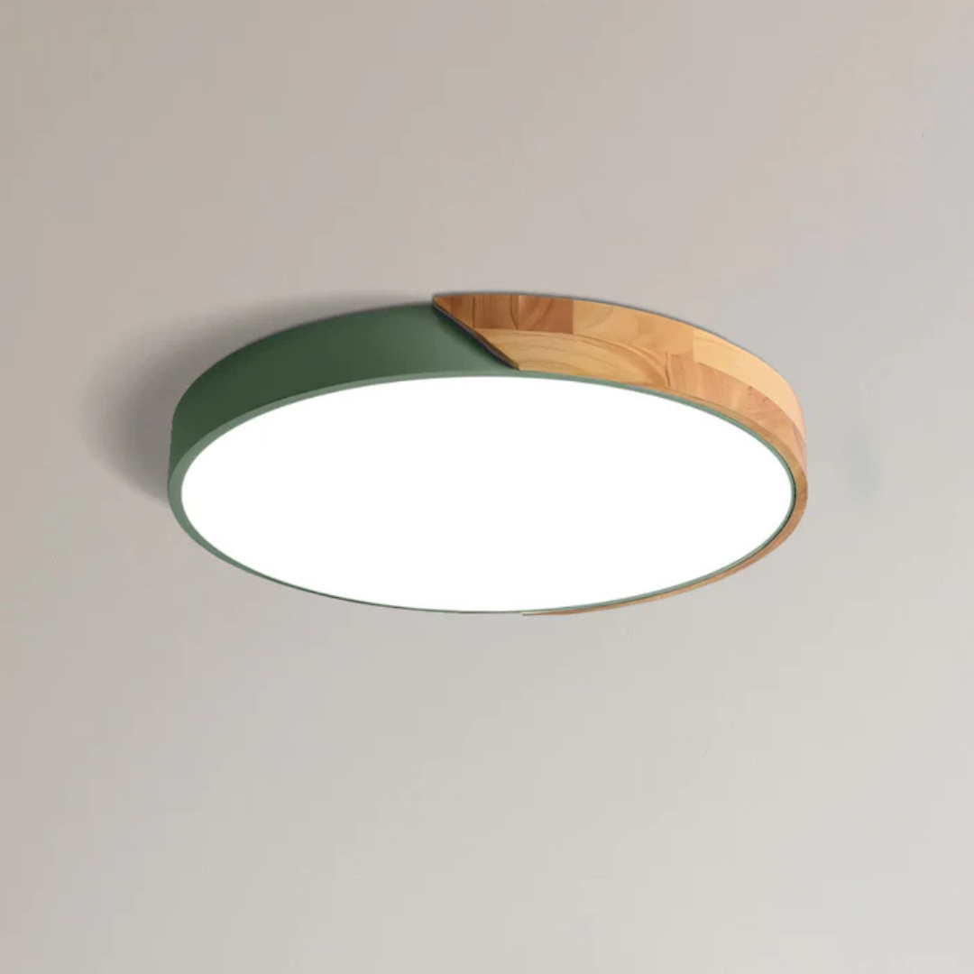 Skandinavische Holz-LED-Deckenleuchte