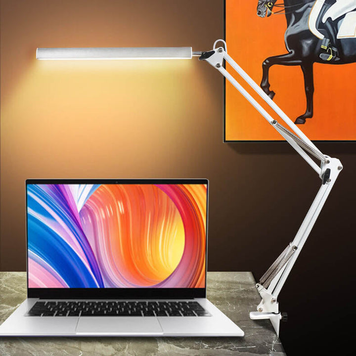 LED faltbare lange Arm Clip Augenschutz USB Lese Tischlampe