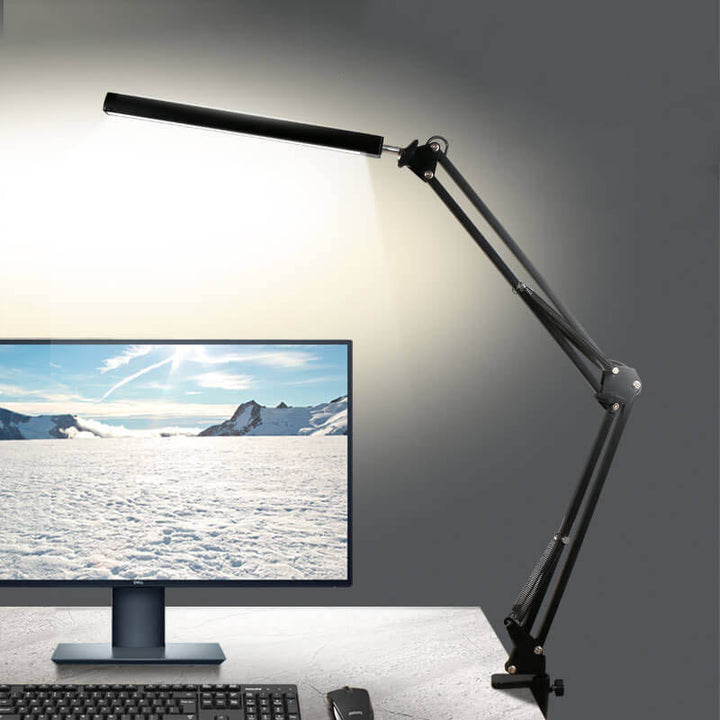 LED faltbare lange Arm Clip Augenschutz USB Lese Tischlampe