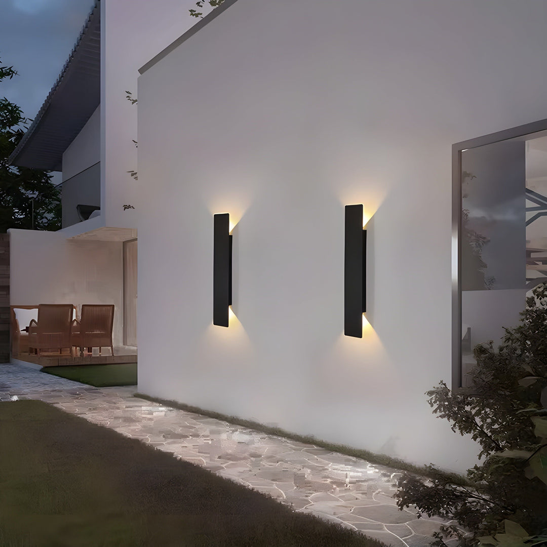Leicht - Moderne wetterfeste LED-Wandleuchte aus Aluminium für den Außenbereich