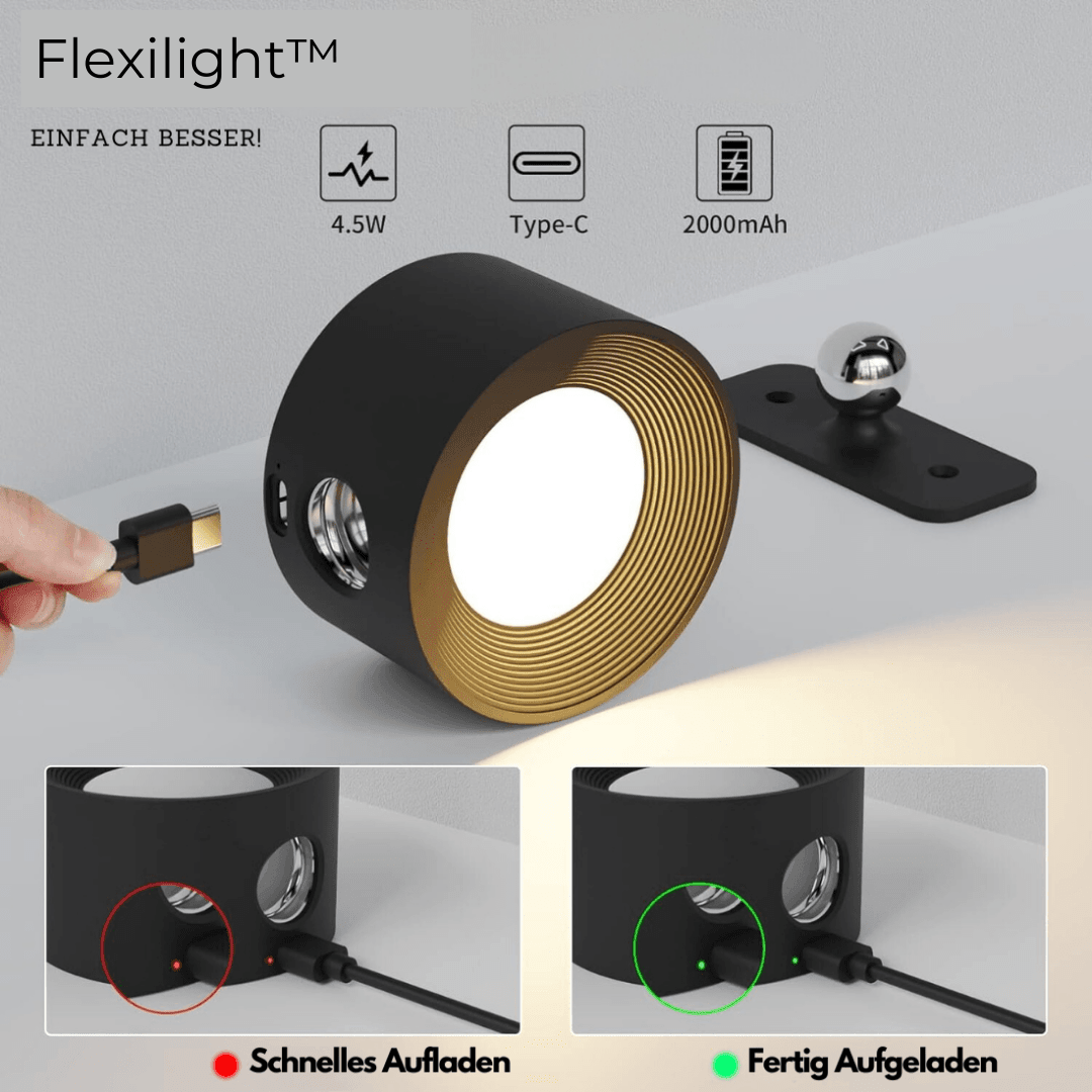 360° kabellose wiederaufladbare Wandlampe | Vielseitige LED-Beleuchtungslösung