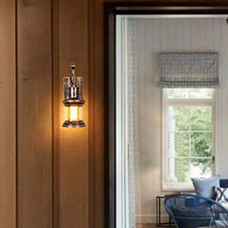 1 Licht Klar Glas Wandlampe Nautical Bronze Kerosin Hall Wandlichter