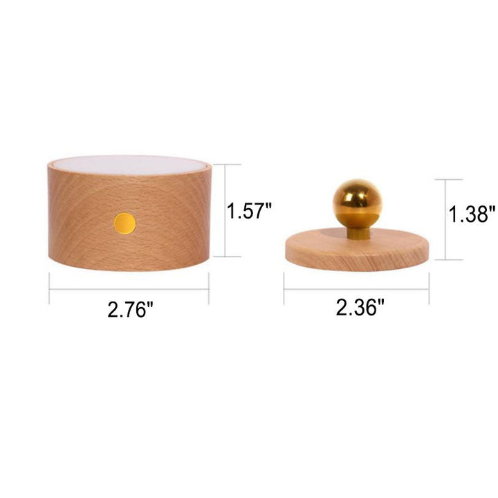 Einfache Holz USB wiederaufladbare Touch-Magnet LED Nachtlicht Wand sconces Lampe