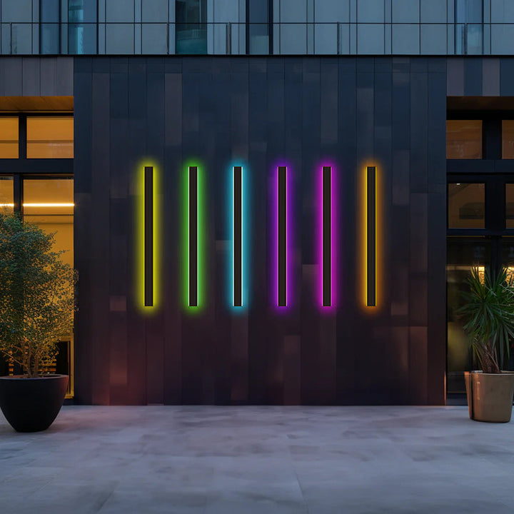 Zenith – Kompakte LED-Wandleuchten mit Bügelverschluss aus Metall für den Innen- und Außenbereich, modernes Design für Garten und Halle