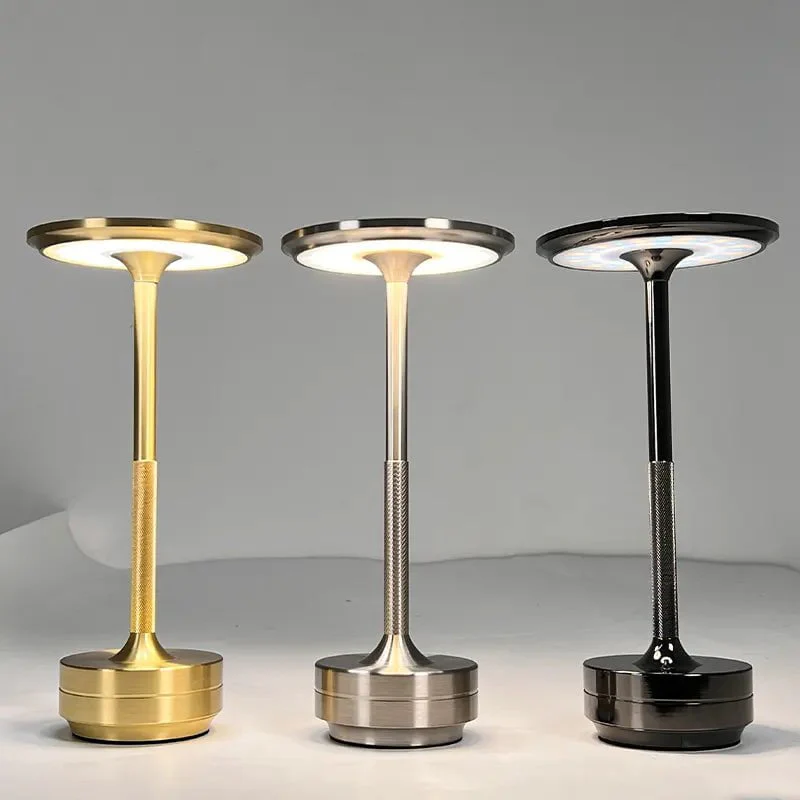 Aluminium wiederaufladbare Touch-Dimmer-Tischlampe