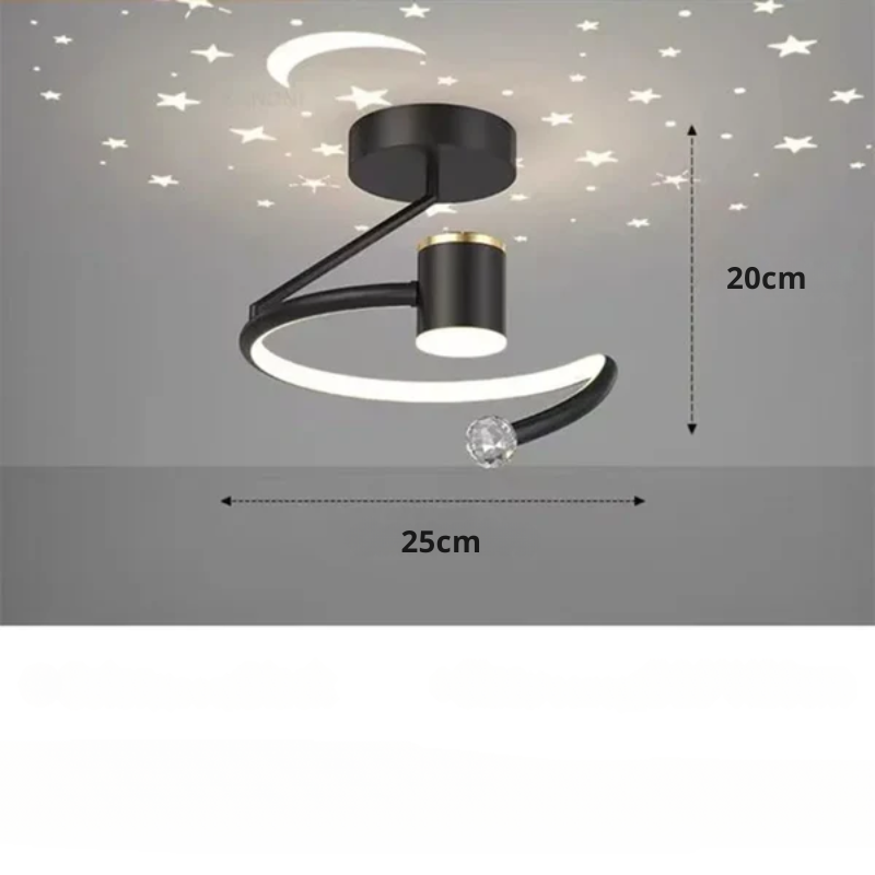 LED-Deckenleuchte mit Sternenhimmel – Modernes Kronleuchterdesign für Kinderzimmer und Wohnzimmer
