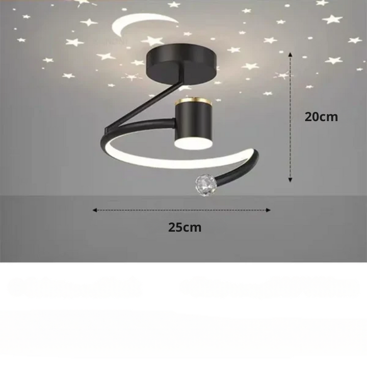 LED-Deckenleuchte mit Sternenhimmel – Modernes Kronleuchterdesign für Kinderzimmer und Wohnzimmer