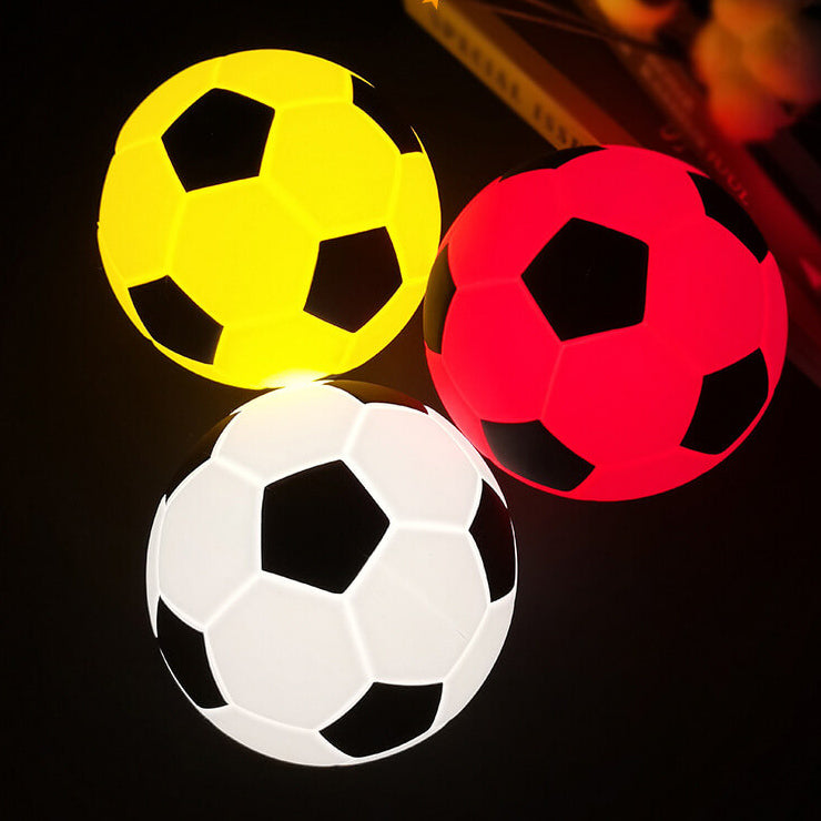 Kreative Fußball Silikon LED Nachttischlampe mit USB-Ladung