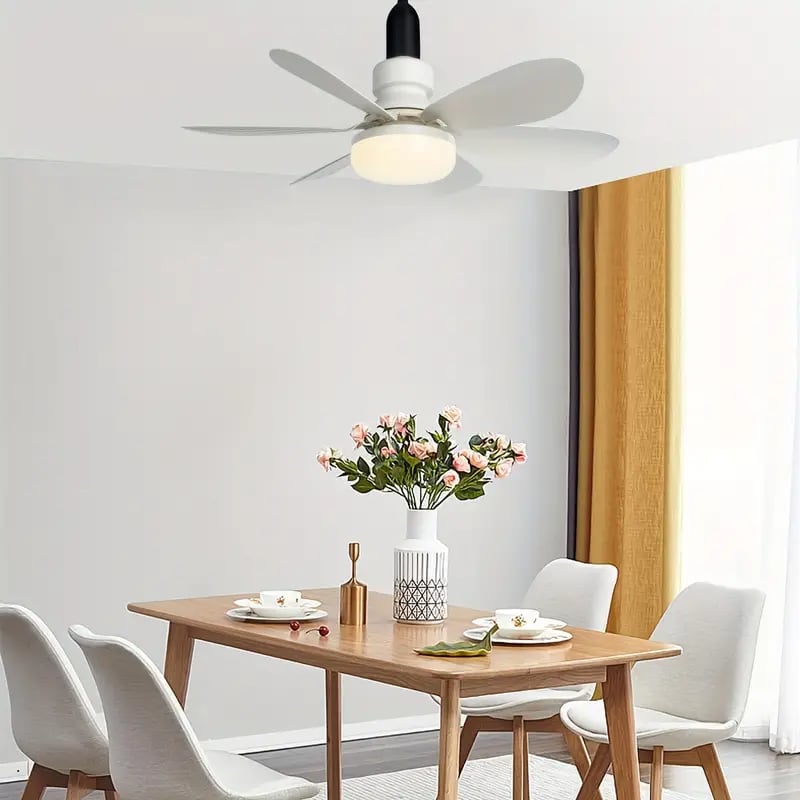 2-IN-1 TRAGBARER DECKENVENTILATOR & LICHT mit Fernbedienung