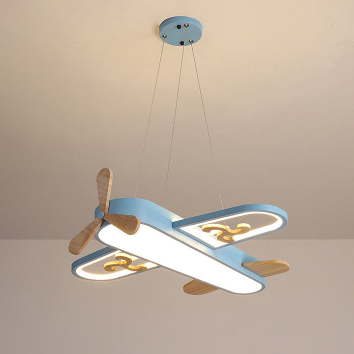 LED Flugzeug Kinderzimmer Kronleuchter - SkyFlyer