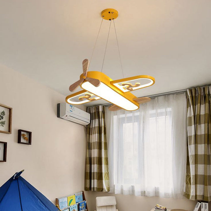 LED Flugzeug Kinderzimmer Kronleuchter - SkyFlyer