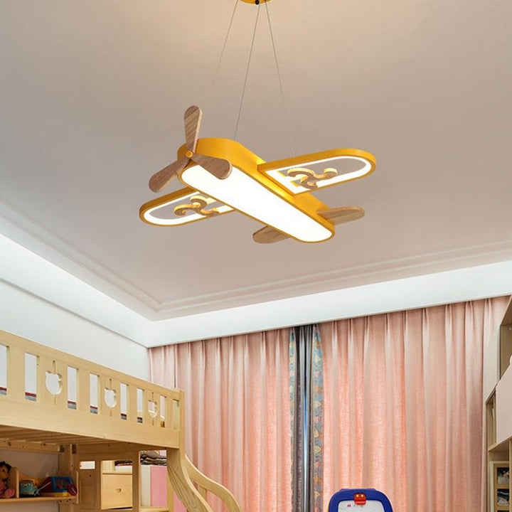 LED Flugzeug Kinderzimmer Kronleuchter - SkyFlyer