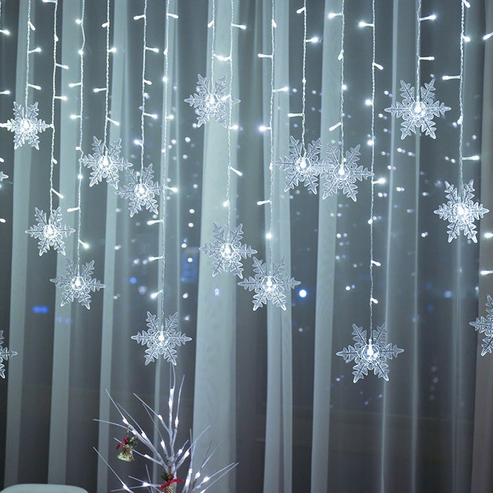 Schneeflocken Kaskade Lichterkette