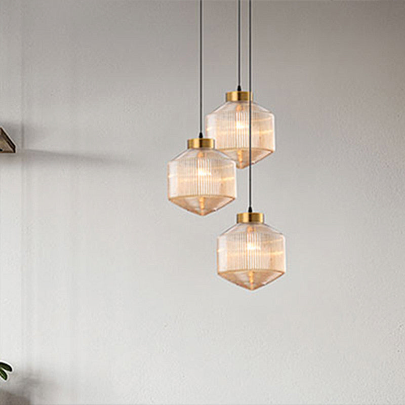Moderner Trommel-Kronleuchter aus Glas – Elegante Beleuchtung für Esszimmer und Wohnzimmer
