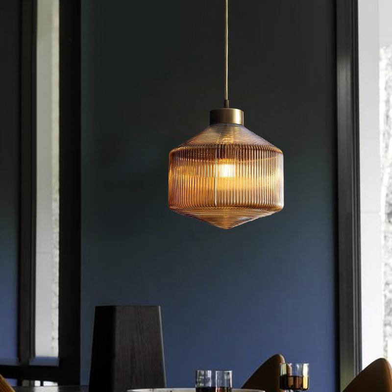 Moderner Trommel-Kronleuchter aus Glas – Elegante Beleuchtung für Esszimmer und Wohnzimmer
