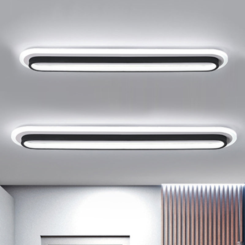 Ovaluxe Glow - Elegantes Schwarz-Weiß LED Licht