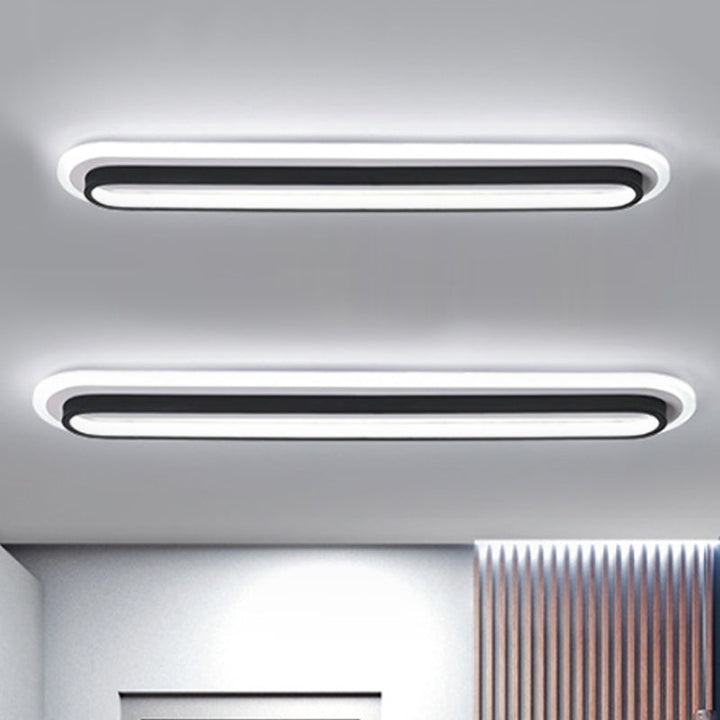 Ovaluxe Glow - Elegantes Schwarz-Weiß LED Licht