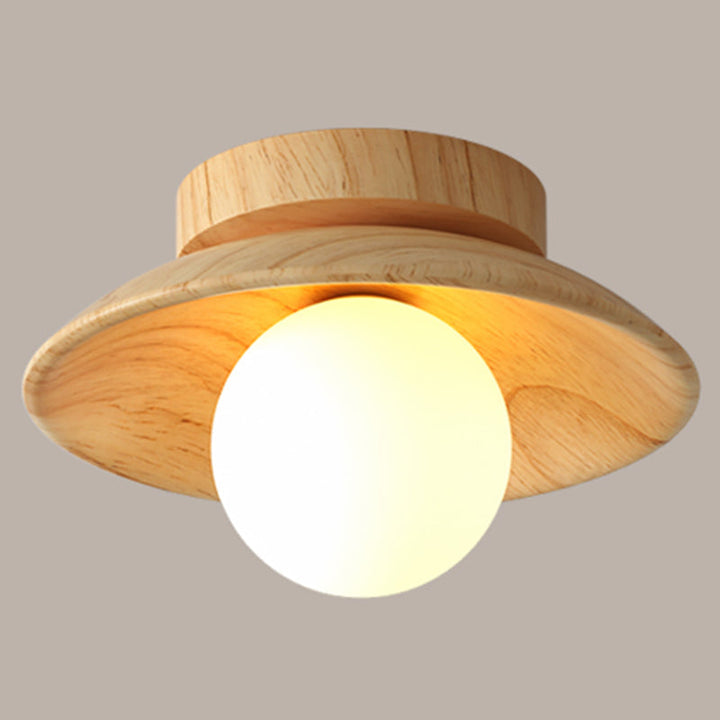 ElegantWood Light - Moderne Holz-Deckenlampe für den Flur