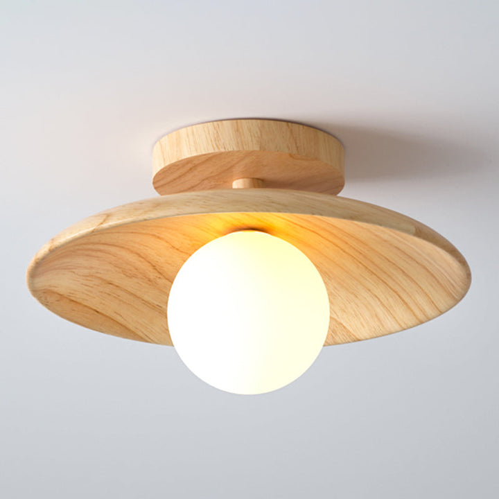 ElegantWood Light - Moderne Holz-Deckenlampe für den Flur
