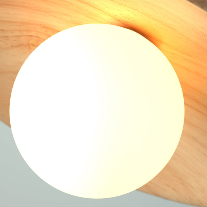 ElegantWood Light - Moderne Holz-Deckenlampe für den Flur