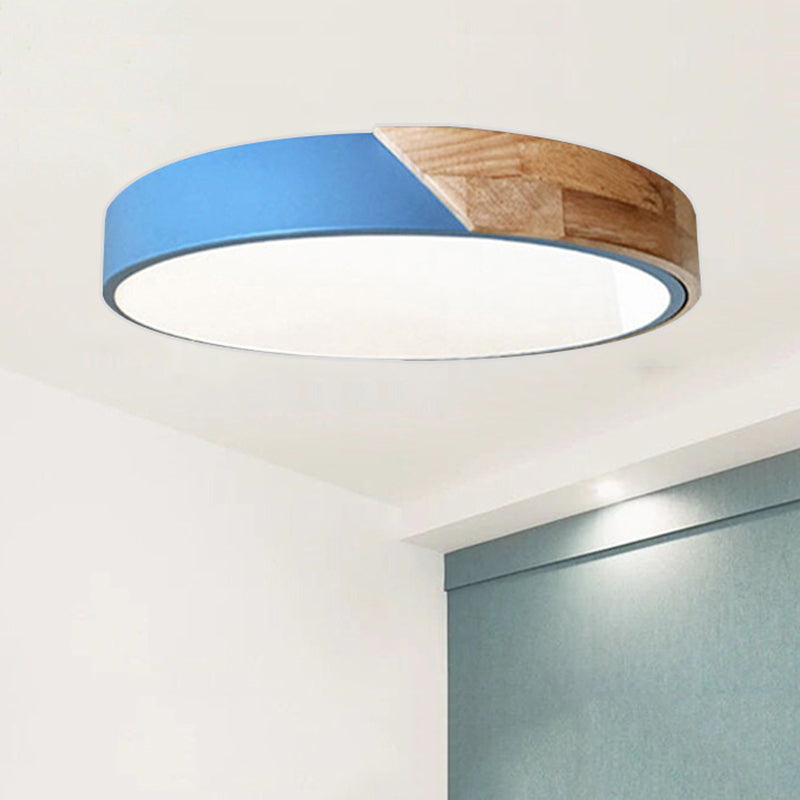 Moderne LED-Deckenlampe für Schlafzimmer - Energiesparendes Acryl- und Metall-Einbaulicht, verschiedene Farben