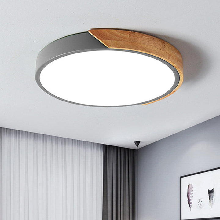 Moderne LED-Deckenlampe für Schlafzimmer - Energiesparendes Acryl- und Metall-Einbaulicht, verschiedene Farben