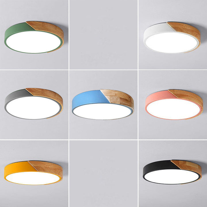 Moderne LED-Deckenlampe für Schlafzimmer - Energiesparendes Acryl- und Metall-Einbaulicht, verschiedene Farben