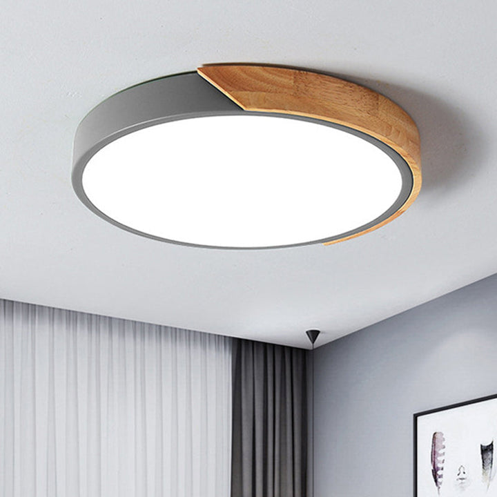 Moderne LED-Deckenlampe für Schlafzimmer - Energiesparendes Acryl- und Metall-Einbaulicht, verschiedene Farben