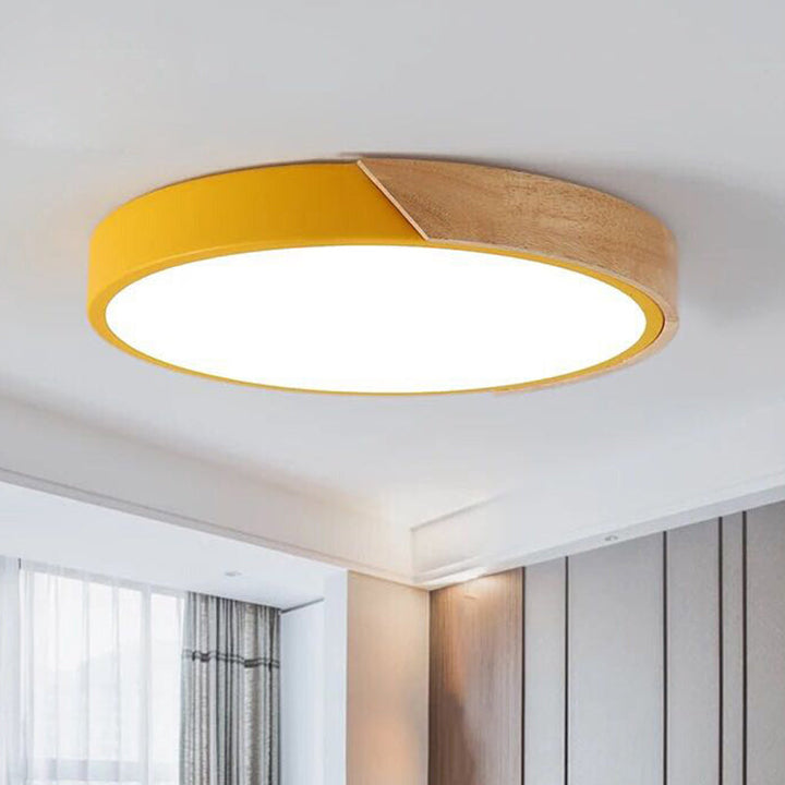 Moderne LED-Deckenlampe für Schlafzimmer - Energiesparendes Acryl- und Metall-Einbaulicht, verschiedene Farben