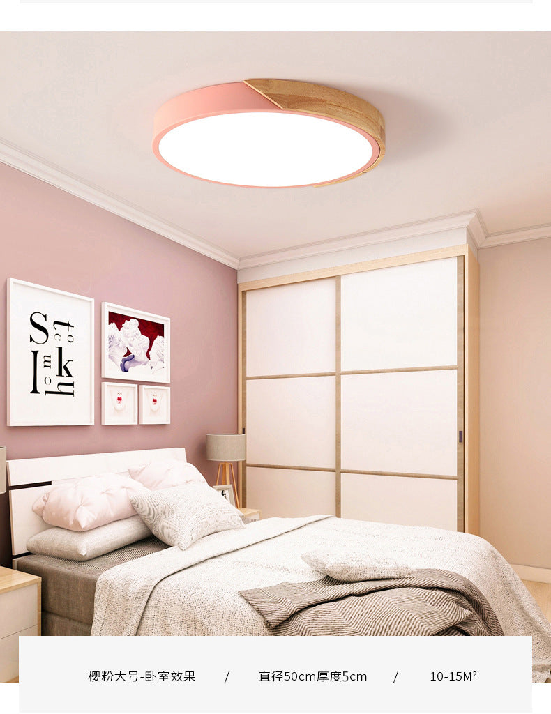 Moderne LED-Deckenlampe für Schlafzimmer - Energiesparendes Acryl- und Metall-Einbaulicht, verschiedene Farben