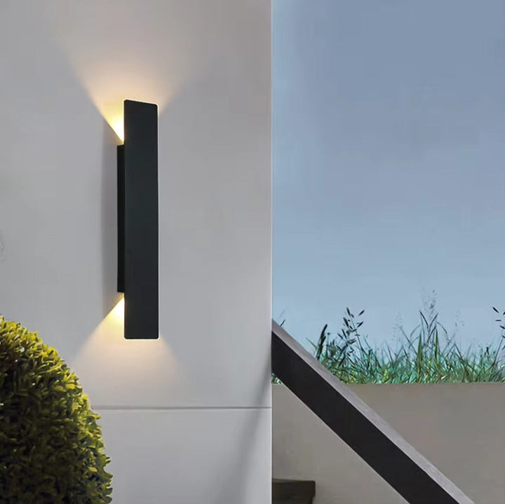 Kashti Outdoor Wasserdichte Rechteckige Auf/Ab Wandlampe