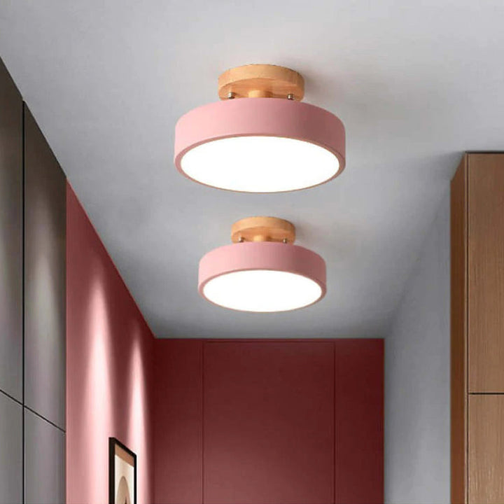 Stilvolle LED-Deckenlampe aus Holz und Acryl für Schlafzimmer, Esszimmer und Wohnzimmer