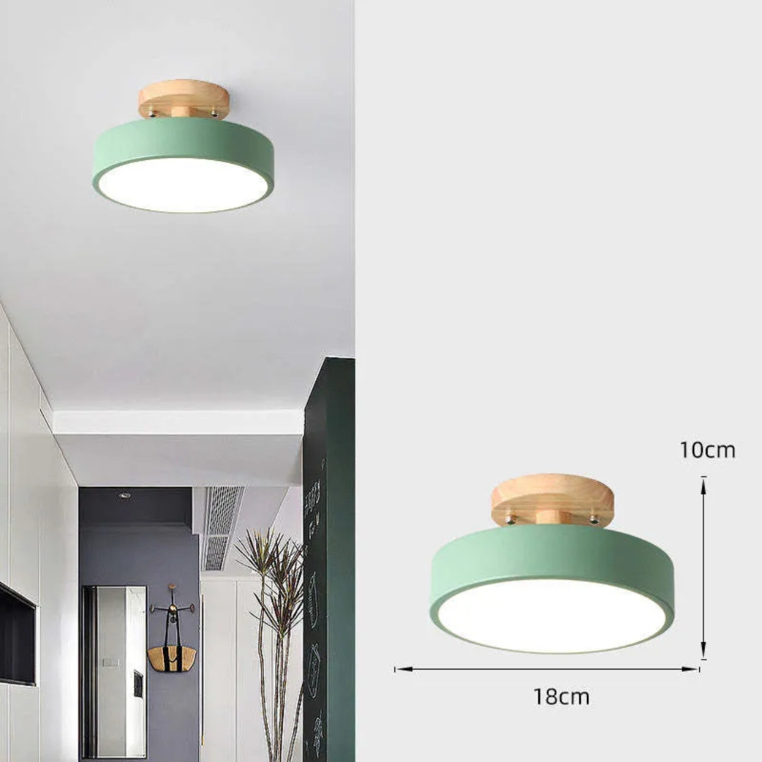 Holz LED Deckenlampe