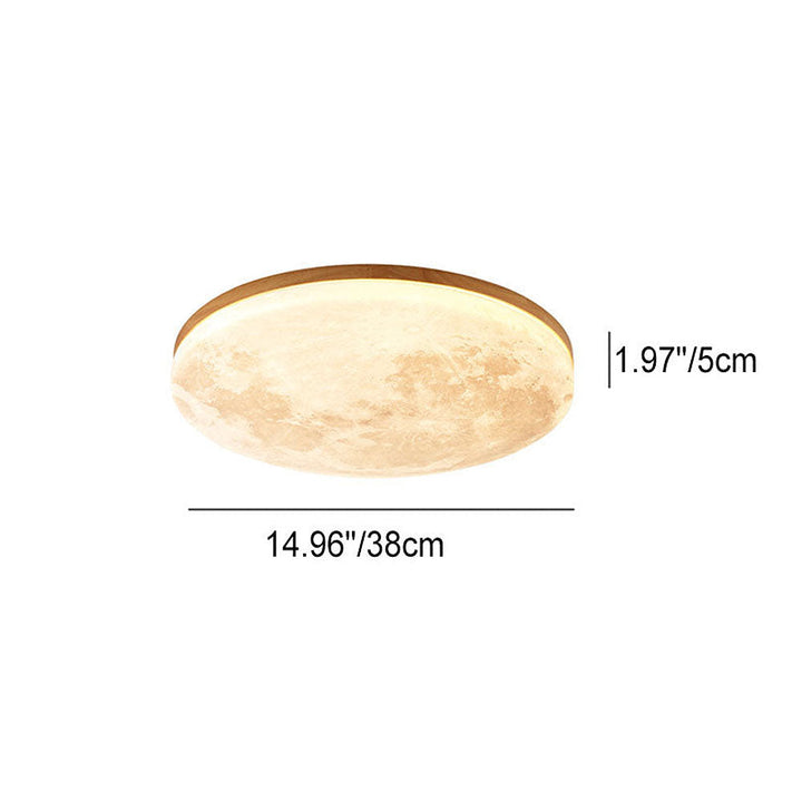 LunaGlow - Mondlampe Deckenlampe mit sanfter LED-Beleuchtung