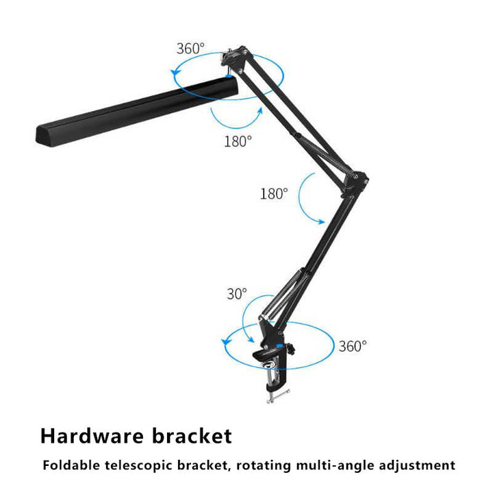 LED faltbare lange Arm Clip Augenschutz USB Lese Tischlampe