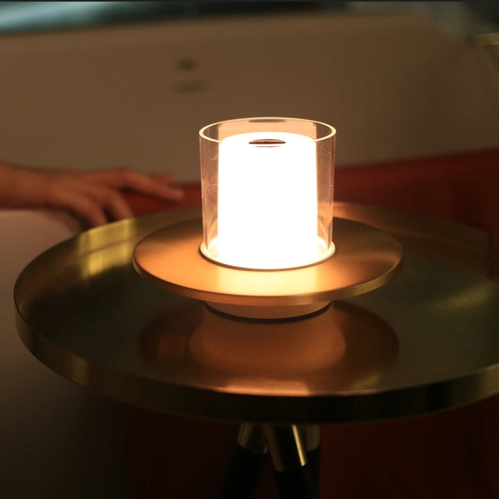 Glas Kerzen Tischlampe