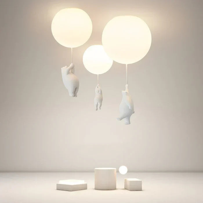 Kinder-Deckenlampe mit Bär und Ballon - CloudBear