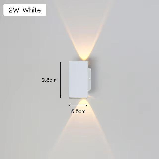 Leicht - Moderne wetterfeste LED-Wandleuchte aus Aluminium für den Außenbereich
