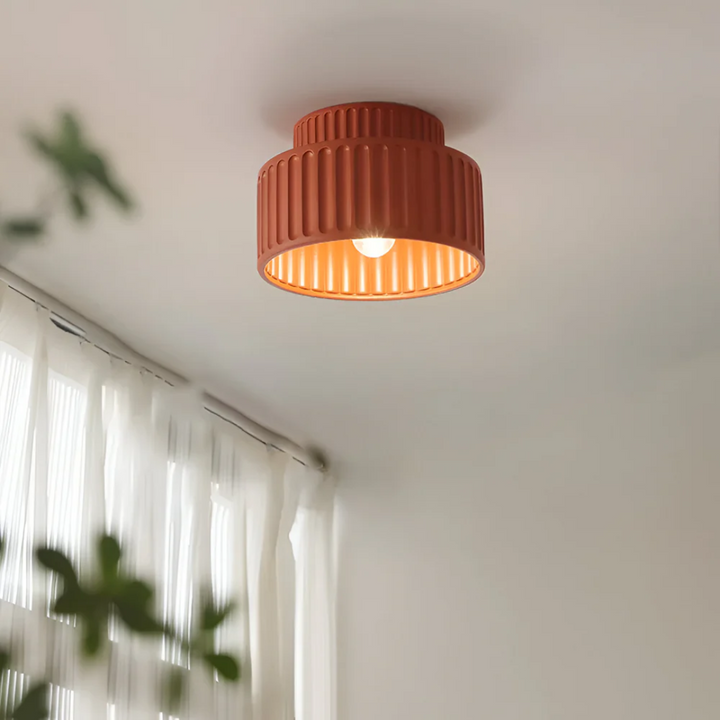 Moderne gerippte Deckenlampe