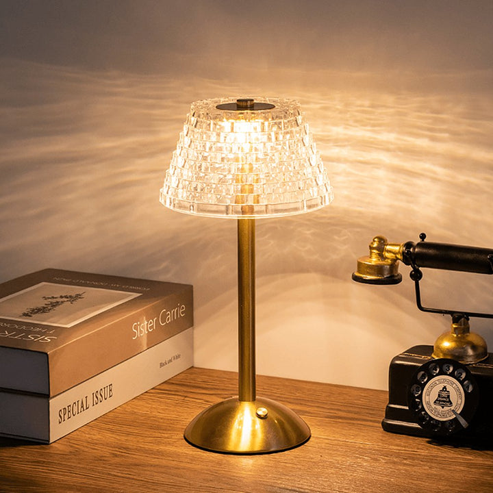 AuraGlow Tischlampe - Wiederaufladbare LED Lampe mit Dimmfunktion