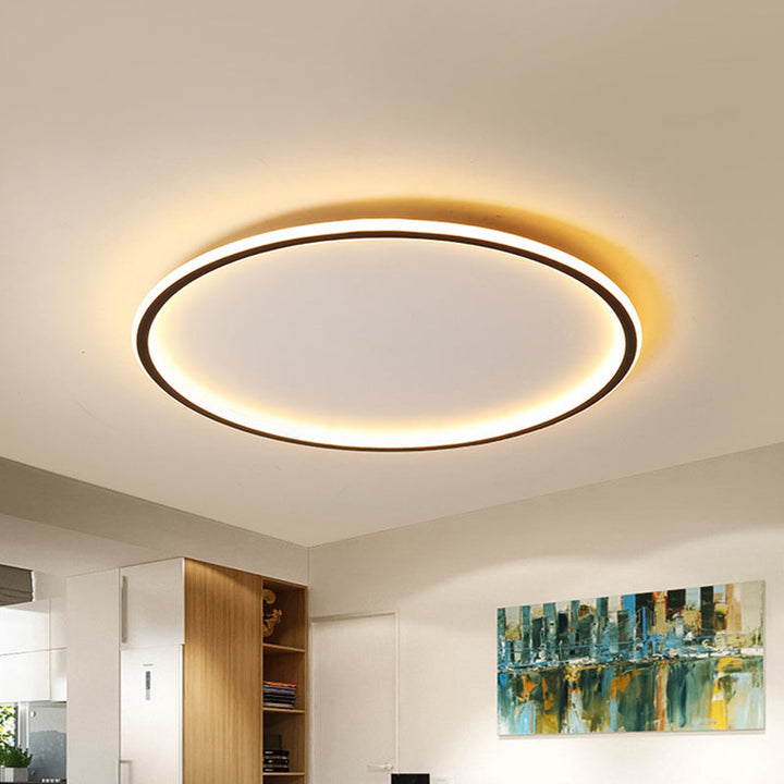 Moderne skandinavische LED-Deckenlampe mit Fernbedienung - Dimmable und energieeffizient