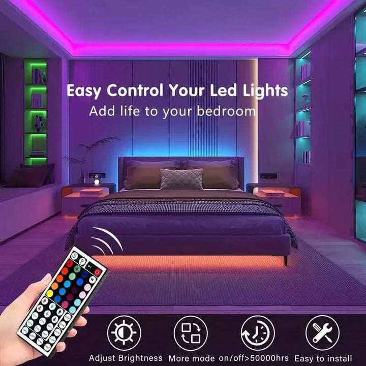 33Ft LED-Streifenlichter mit IR 44-Tasten-Fernbedienung