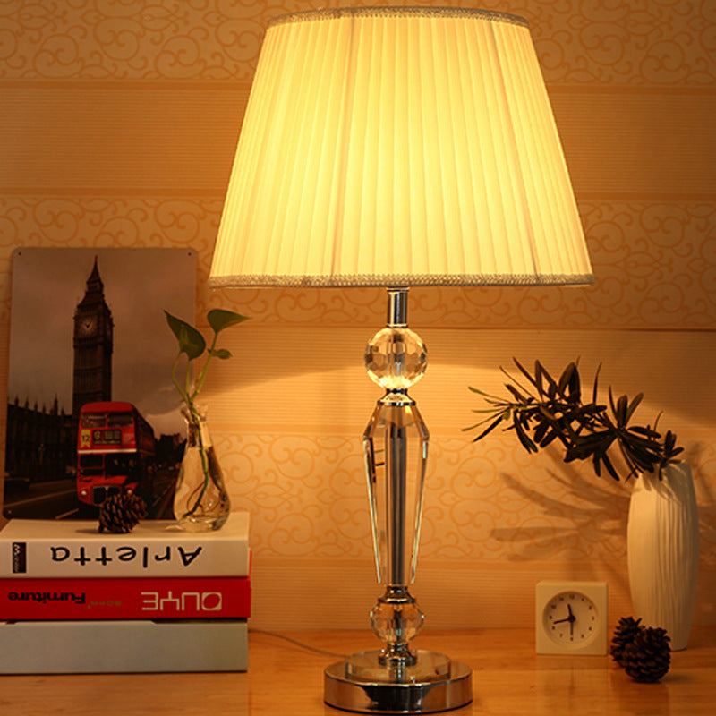 Elegante Kristall Tischlampe