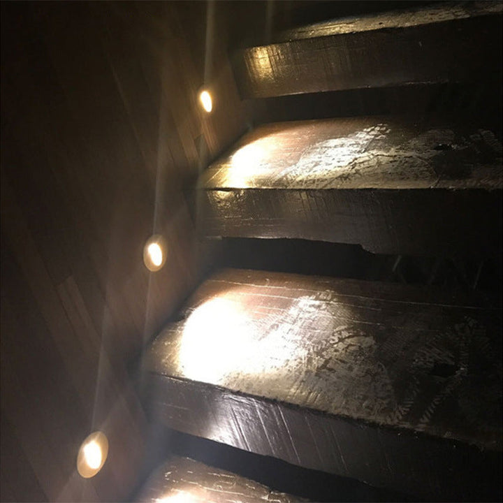 LED-Fußlichter, Treppenlichter, Aluminium-eingelassene Ecklichter, Treppenlichter, quadratische Wandlichter, runde Wandlichter, Ganglichter