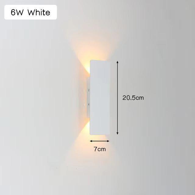 Leicht - Moderne wetterfeste LED-Wandleuchte aus Aluminium für den Außenbereich