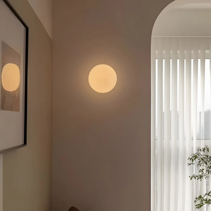 Stilvolle Glas Wandleuchte