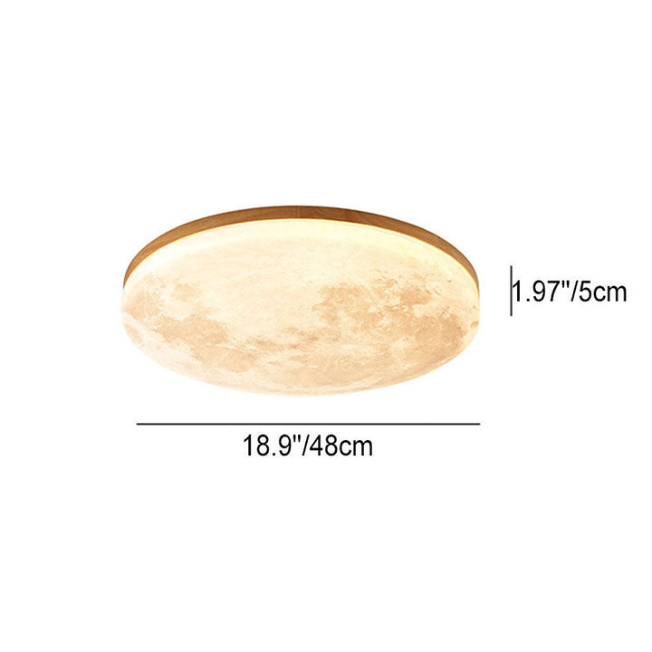 LunaGlow - Mondlampe Deckenlampe mit sanfter LED-Beleuchtung