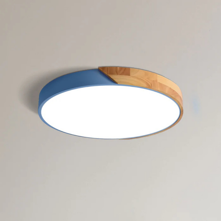 Skandinavische Holz-LED-Deckenleuchte